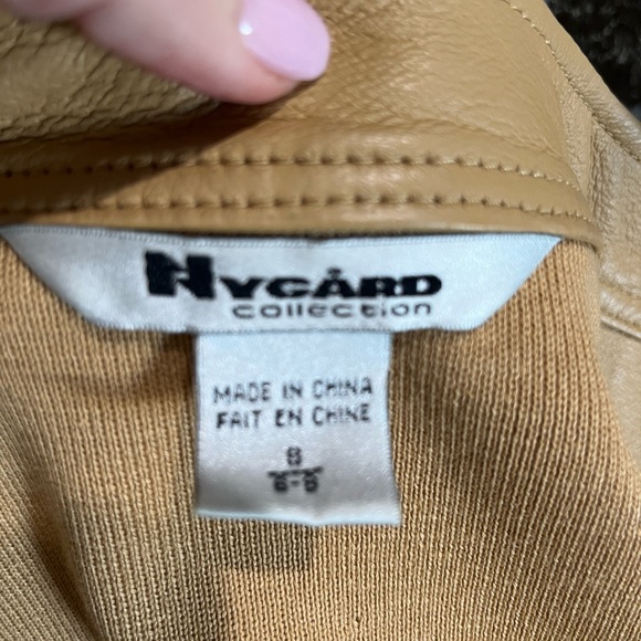 Nygard Camel Leather Jacket 6/8 - Picture 5 of 7
